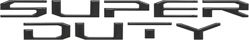 Vista 3 de Insertos de letras para capó, compatibles con Ford Super Duty 2017-2022 Gris Stone