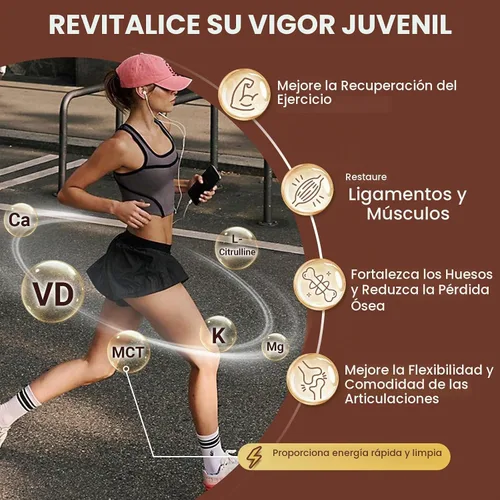 Vista 5 de DRFOSTER Péptidos de colágeno de chocolate en polvo para mujeres y hombres, colágeno multi tipo I II III V X con multivitaminas y minerales