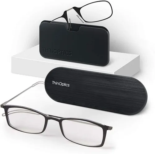 Vista 2 de ThinOptics Juego de regalo Frontpage Brooklyn + Universal Pod Gafas de lectura rectangulares