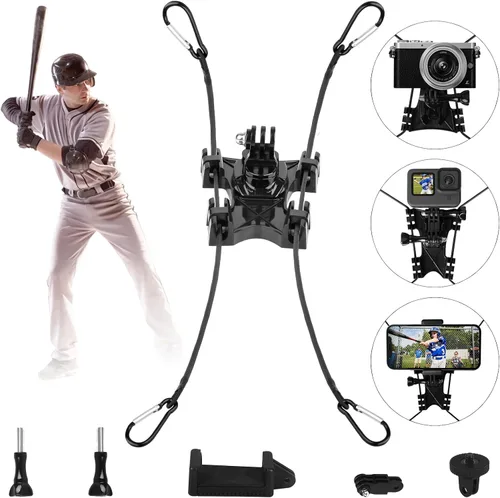 Vista 9 de ChromLives Adaptador de montaje de trípode con tornillo de pulgar compatible con Gopro Hero 11,10,9, 8, 7, 6, 5, 4, DJI Osmo, Sjcam, cámaras