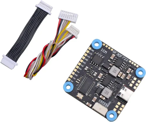 Vista 3 de GoolRC GF30F722-ICM F722 F7 HD Baro OSD 5V 10V Dual BEC controlador de vuelo 3-8S 30.5X30.0.197 in para control remoto FPV Freestyle Drone Parts