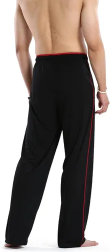 Vista 5 de Toyoocl Pantalones deportivos, pantalones deportivos, ejercicio de entrenamiento, correr, gimnasio con bolsillos con cremallera, parte inferior