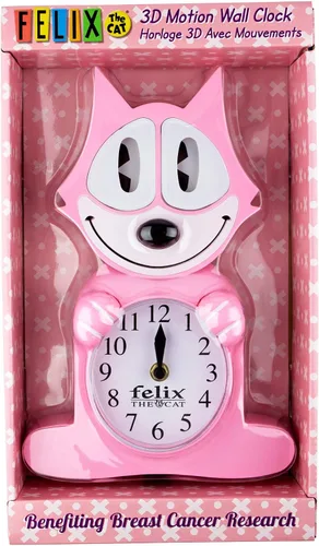 Vista 2 de NJ Croce Felix The Cat - Reloj de movimiento, color rosa