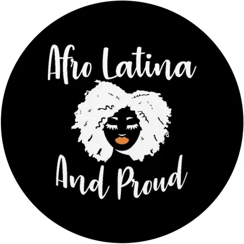 Vista 3 de Afro Latino And Proud Women Graphic Love Latino & Latina PopSockets Swappable PopGrip