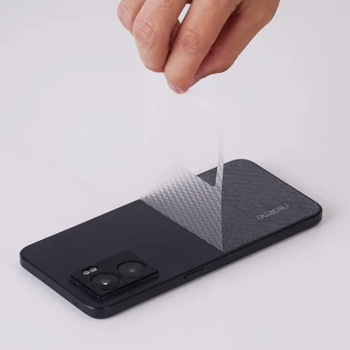 Vista 4 de Ibywind Protector de pantalla para realme Narzo 50 5G (6.6 pulgadas), paquete de 2 + 1 protector de lente de cámara + 1 película trasera, vidrio