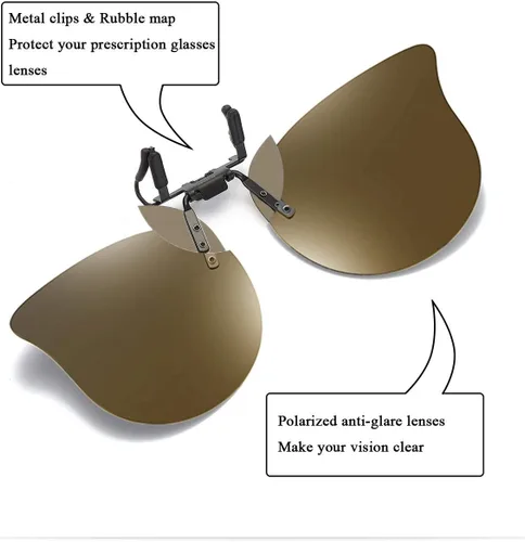 Vista 16 de Gafas de sol polarizadas con clip de ojo de gato, antirreflejos, protección UV, gafas de sol de gran tamaño sobre gafas graduadas