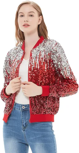 Vista 18 de Anna-Kaci - Chaqueta de manga larga con cremallera frontal y puños acanalados para mujer (personalizable)