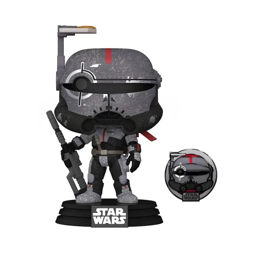 Vista 2 de Funko Pop! Star Wars: A Través de la Galaxia - Crosshair con Pin, Exclusivo de Amazon