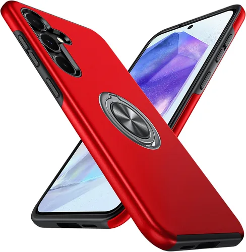 Vista 24 de Anqrp Funda para Samsung Galaxy A53 con soporte de anillo, color negro