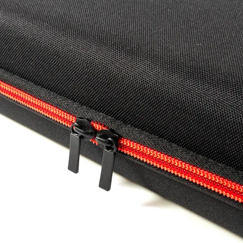 Vista 8 de Fabricko - Funda de viaje para micrófono inalámbrico dual, funda rígida de EVA, protectora, a prueba de golpes, impermeable para exteriores