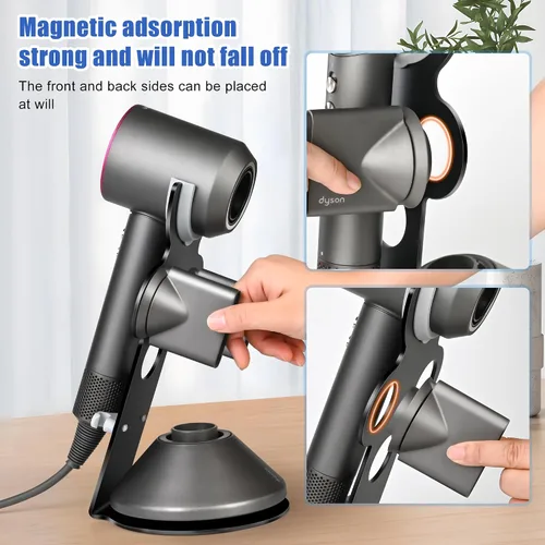 Vista 2 de YCHF Supersonic - Soporte para secador de pelo Dyson, soporte para secador de pelo, soporte para secadora de pelo para Dyson SupersonicSoporte