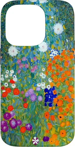 Vista 17 de Funda para iPhone 16 Gustav Klimt Flower Garden