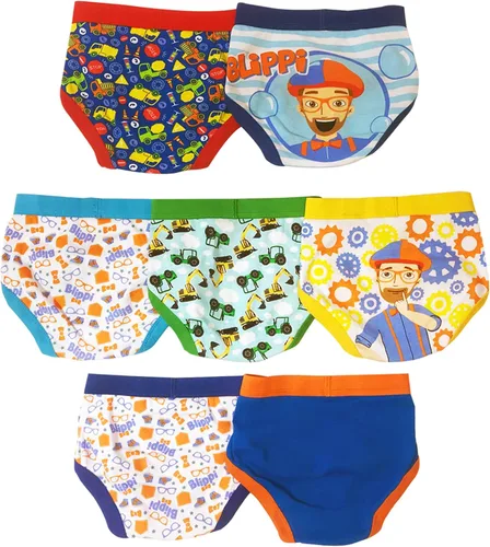 Vista 2 de Blippi Ropa interior 100% algodón peinado para niños pequeños, multipaquetes en tallas 23T y 4T