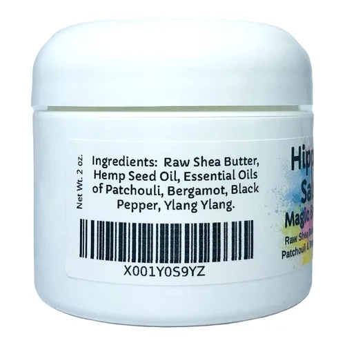 Vista 4 de Urban ReLeaf Mantequilla mágica Hippie Salve. Groovy Botanicals, manteca de karité y 100% natural, pachulí, ylang, bergamota, rica en vitaminas
