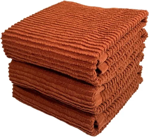 Vista 30 de Serafina Home Toallas de cocina de tamaño grande de color sólido negro: paño de 100 % algodón suave para limpieza y secado absorbente, con ribete