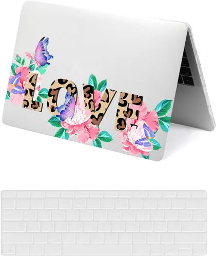 Vista 12 de Funda protectora para MacBook Air 2024 2023 de 15 pulgadas M2 M3 Retina/Touch ID A2941 A3114, carcasa rígida de plástico negro para laptop y León 801