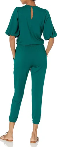 Vista 2 de Daily Ritual Mono de rizo súper suave de manga abullonada para mujer