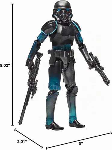 Vista 6 de Star Wars: The Force Unleashed Shadow Stormtrooper The Black Series Figura de acción exclusiva de 6 pulgadas