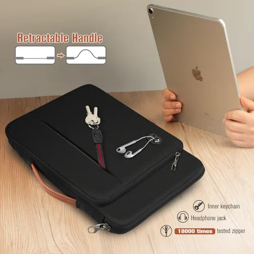 Vista 2 de Fintie 12.9-13 pulgadas Tablet Laptop Sleeve Case, Maletín Bolsa de hombro Compatible con MacBook Pro, MacBook Air, MacBook Neo, iPad Pro/Air