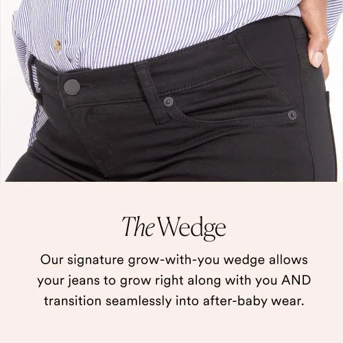 Vista 3 de HATCH Slim Maternity Jeans - Under The Belly Pregnancy Jeans That Grow with You - Recycled Stretch Cotton Denim