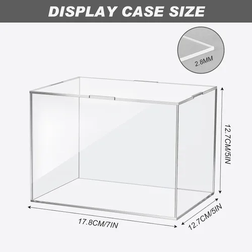 Vista 2 de Taiyin Mini Helmet Display Case, Clear Acrylic Protection Holder