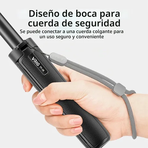 Vista 9 de Trípode extensible Selfie Stick para DJI OSMO Pocket 3/Action 4 Longitud Varilla de extensión ajustable con cardán para Insta360 ONE X3 / X2 Action