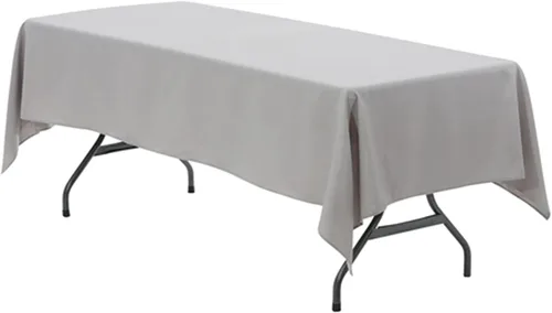 Vista 10 de Your Chair Covers - Mantel rectangular de poliéster sin costuras de alta calidad de 60 pulgadas de ancho x 102 pulgadas de largo - Negro - Mantel