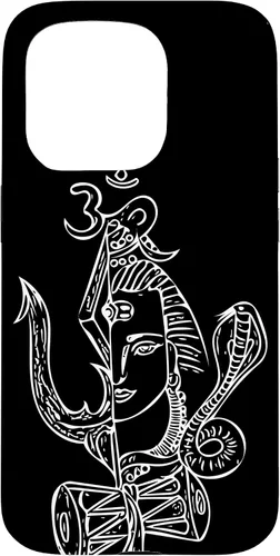 Vista 14 de Lord Shiva Hindu God Spiritual Yogi Inspirational Yoga Case for iPhone 17
