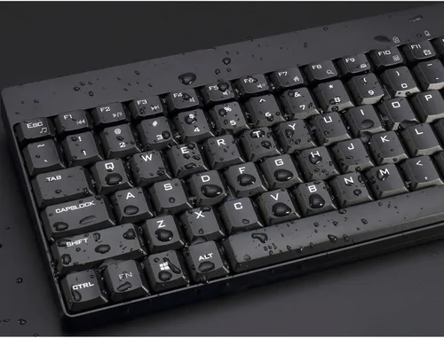 Vista 6 de Adesso WKB-1100CB - Combo de teclado y mouse, ergonómico, natural, resistente a derrames, color negro