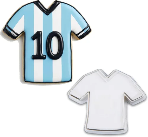 Vista 14 de Mostop Cortador de galletas deportivo con sellos, juego de 3 piezas de cortador de galletas de fútbol, fútbol, casco, juego de fútbol, herramientas