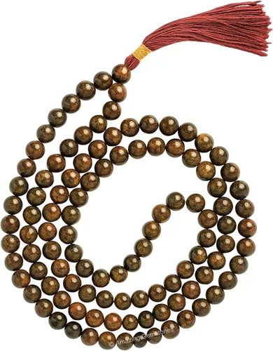 Vista 87 de Collar y Pulsera de Cuentas de Oración Japa Mala de Amazing Gemstone, 108 Cuentas para Meditación turquesa (African Turquoise)