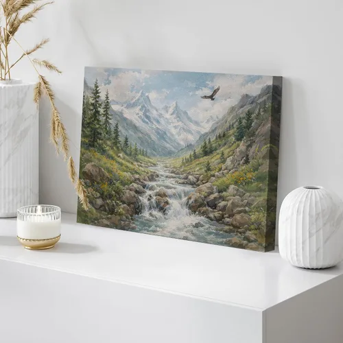 Vista 110 de wall26 Prado con álamos por Claude Monet - Arte moderno impresionista, arte en lienzo para el hogar, 12 x 18 pulgadas