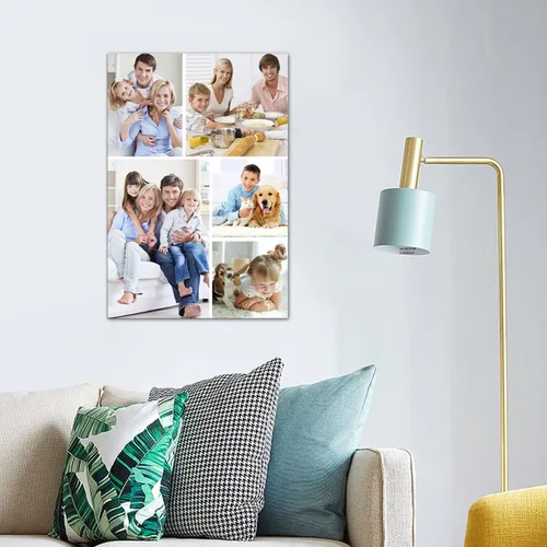 Vista 2 de LZIMU Impresiones en lienzo personalizadas con tu foto, lienzo de fotos personalizado para decoración de pared del hogar