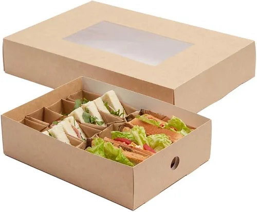 Vista 18 de Restaurantware Kraft Papel Rectángulo Pequeño Inserto, 10 Ct