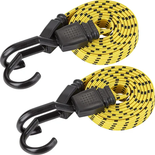 Vista 3 de Cartman Ultra 48" negro/amarillo cuerda plana de bungee, 4pk x 48