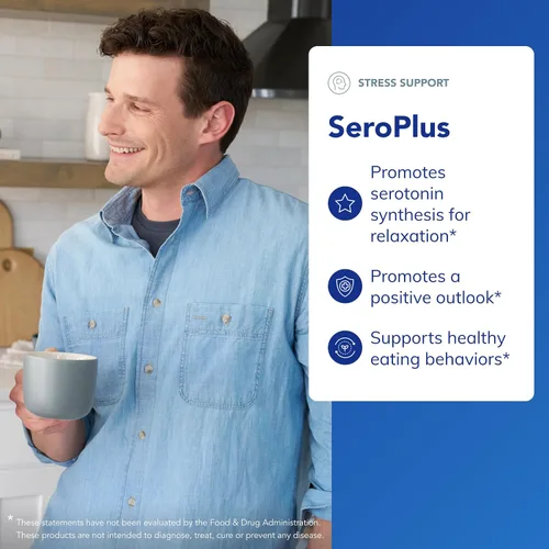Vista 3 de Pure Encapsulations SeroPlus Soporte hipoalergénico de serotonina para apoyar el estrés ocasional moderado 120 cápsulas Suplemento de soporte
