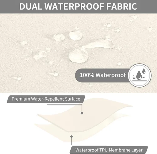 Vista 2 de Easy-Going - Funda 100% impermeable para sofá reclinable, fundas de sofá elásticas para sofás reclinables, funda de sofá seccional extra grande