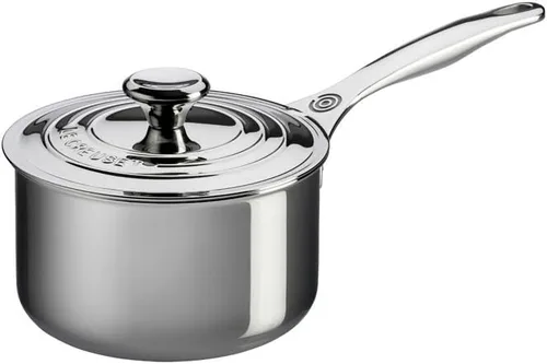 Vista 3 de Le Creuset Juego de utensilios de cocina de acero inoxidable de tres capas, 5 piezas