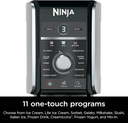 Vista 13 de Ninja CREAMi Deluxe - Máquina para hacer helados y postres congelados, incluye (4) recipientes de tamaño familiar de 24 oz, para helado, sorbete