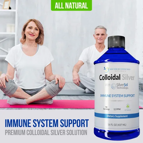 Vista 3 de Líquido de plata coloidal – Solución de plata premium de 12 PPM, 60 MCG por porción, todo natural, apoyo del sistema inmunológico vegano, suplemento