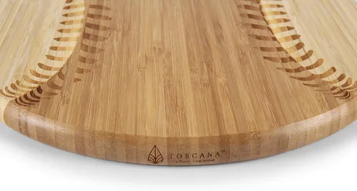 Vista 7 de TOSCANA - Tabla de quesos de béisbol Home Run de la marca Picnic Time, tabla de charcutería, plato para servir, tablas de queso, tablas