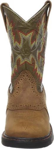Vista 2 de ARIAT Botas de trabajo unisex YTH Workhog Pullon envejecida corteza verde militar
