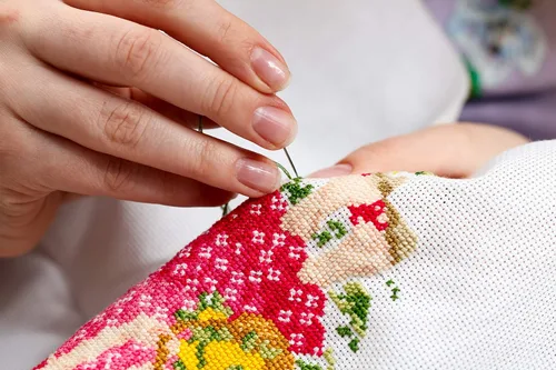 Vista 5 de ITSTITCH Kits de punto de cruz estampados, 11 quilates, 13 x 17 pulgadas, 100% algodón, kits de iniciación de bordado con patrones fáciles