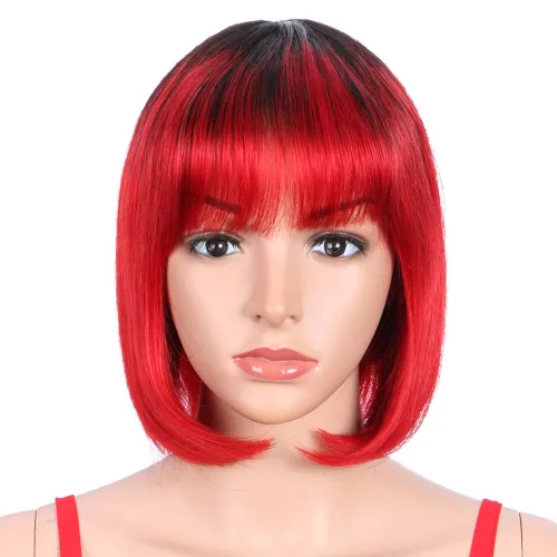 Vista 14 de Spotlight Pelucas de cabello humano lacio con encaje frontal de 4 x 4 para mujeres negras, densidad del 180 %, peluca con cierre de encaje virgen