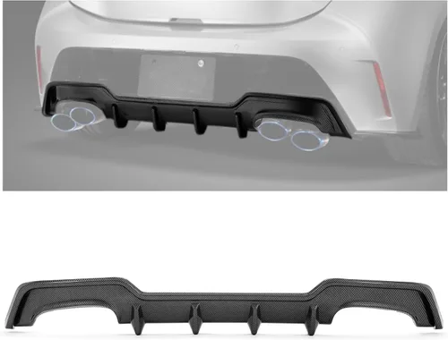 Vista 11 de HECASA Difusor trasero compatible con Toyota Corolla/Auris Hatchback 2019-2022 Alerón Divisor de Labio de Parachoques de Plástico ABS Negro