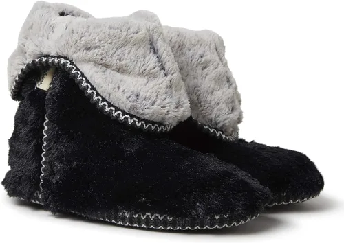 Vista 3 de Dearfoams Pantuflas plegables Beth Furry para mujer