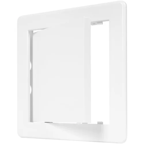 Vista 22 de Panel de acceso de plástico negro de 6" x 6". Panel de puerta de conducto de servicio. Panel de acceso de pared para fontanería, electricidad
