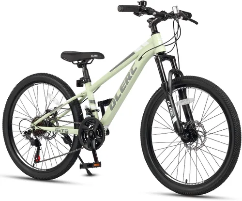 Vista 14 de Glerc Bicicleta de montaña para niños de 20, 24 y 26 pulgadas, bicicleta de montaña para niños y niñas a partir de 6 años, bicicleta Skyline de 21