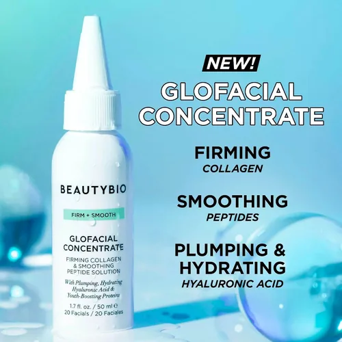 Vista 2 de BeautyBio GLOfacial Hydro-Infusion Deep Pore Cleansing + Blue LED Clarifying Set: Tool + Concentrate