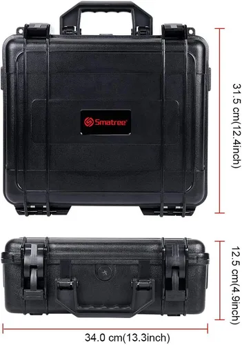Vista 3 de Smatree Funda rígida de transporte de 13.4 L compatible con DJI Mavic 2 Pro/Mavic 2 Zoom Fly More Combo (edición actualizada), funda rígida